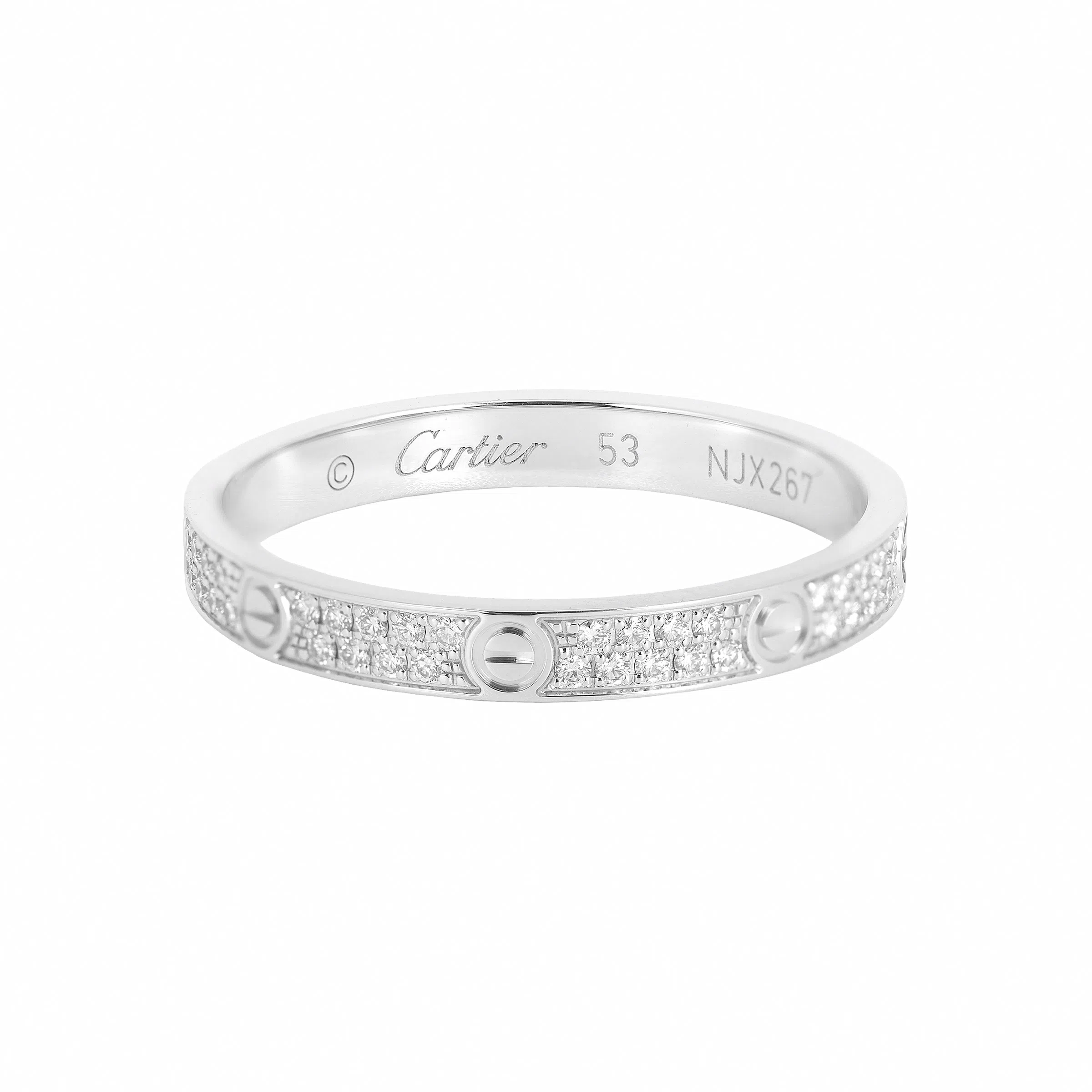 Cartier Love Ring 18K White Gold