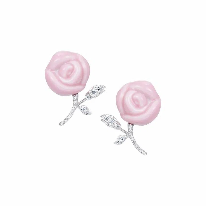 YVMIN Rose Ceramic Earrings