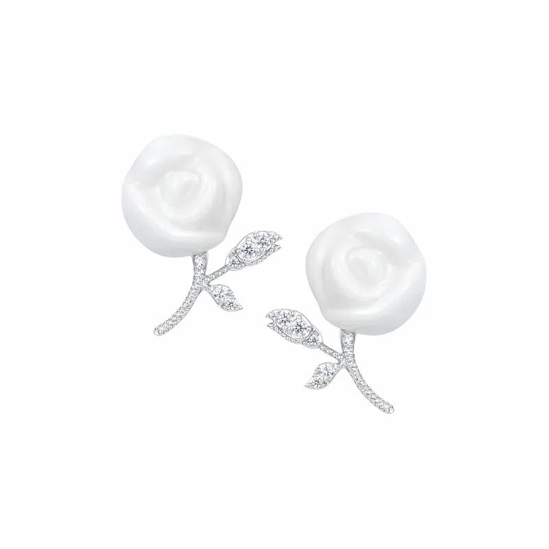 YVMIN Rose Ceramic Earrings
