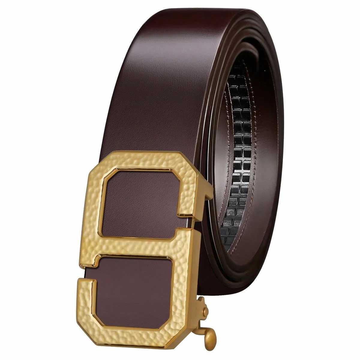 Jaylen Ous Hammered Texture Automatic Buckle Belt