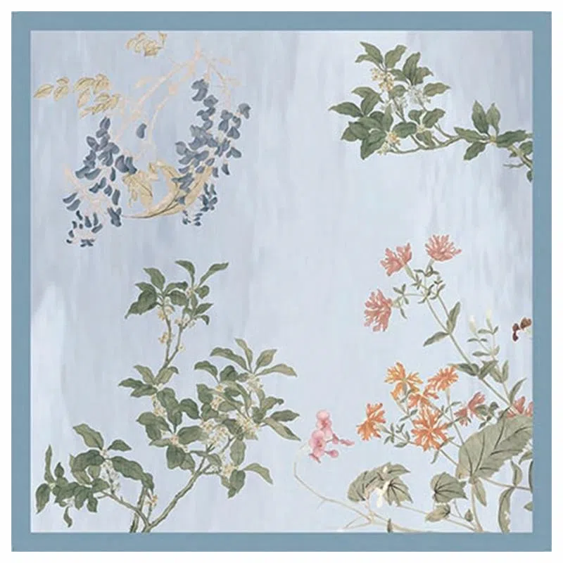 上海故事 十二花令印花百搭真丝小方巾礼盒装 丝巾 女款