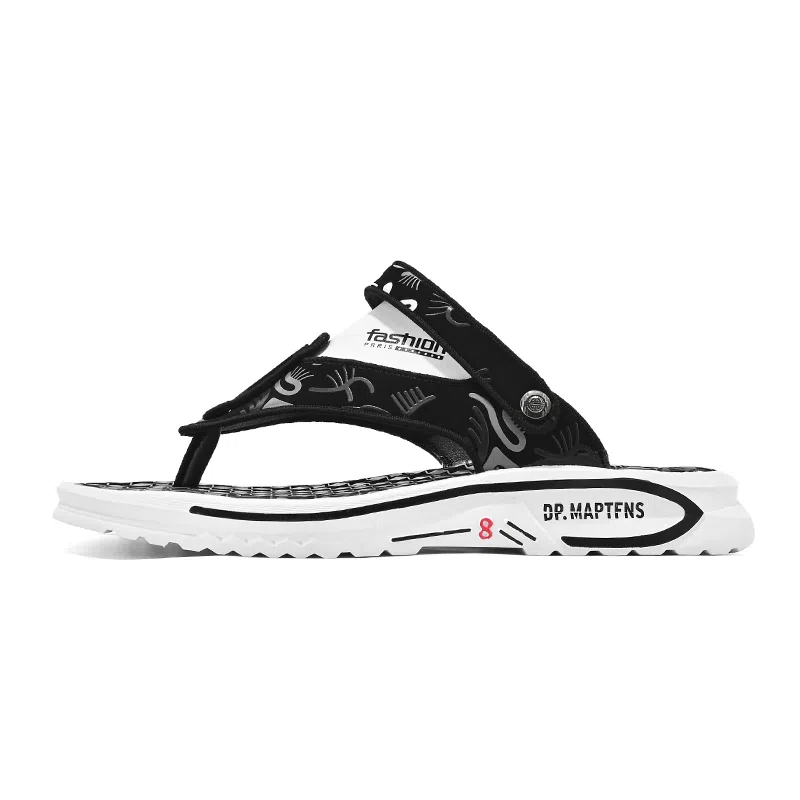 公牛魅力 简约舒适百搭人字拖鞋 男款