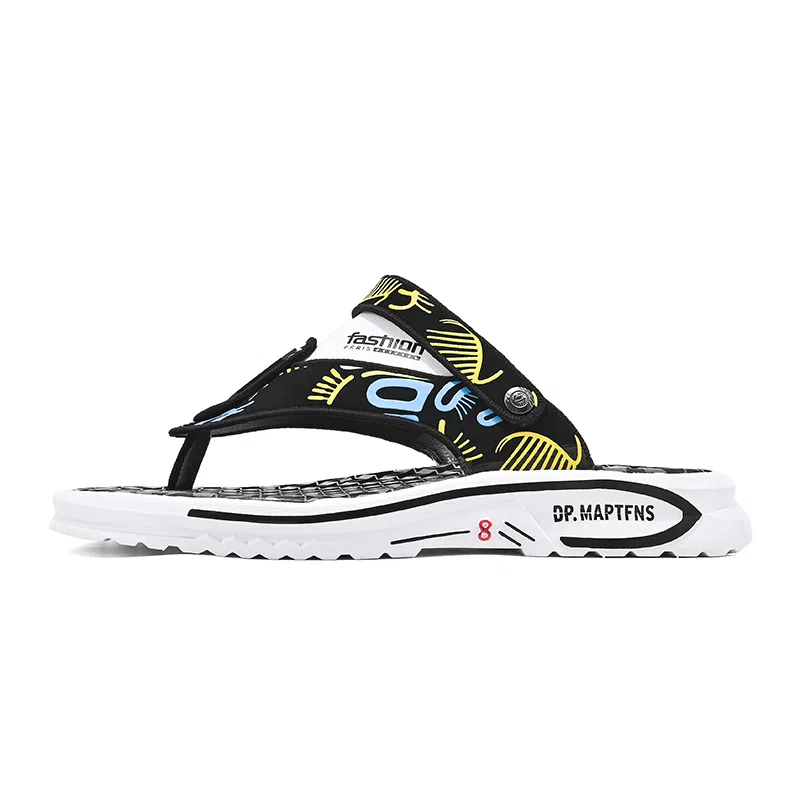 公牛魅力 简约舒适百搭人字拖鞋 男款