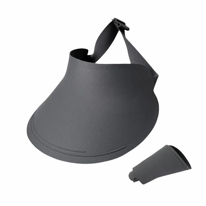 钓鱼熊 日系空顶户外防紫外线大帽檐遮阳帽无痕一体太阳帽 聚酯纤维 防晒帽 男女同款情侣款