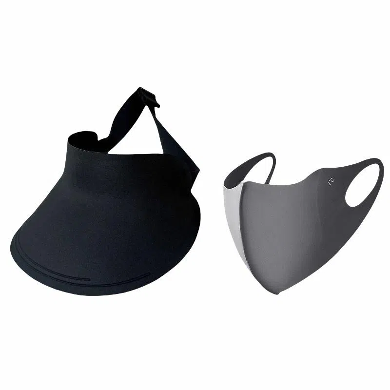 钓鱼熊 日系空顶户外防紫外线大帽檐遮阳帽无痕一体太阳帽 聚酯纤维 防晒帽 男女同款情侣款