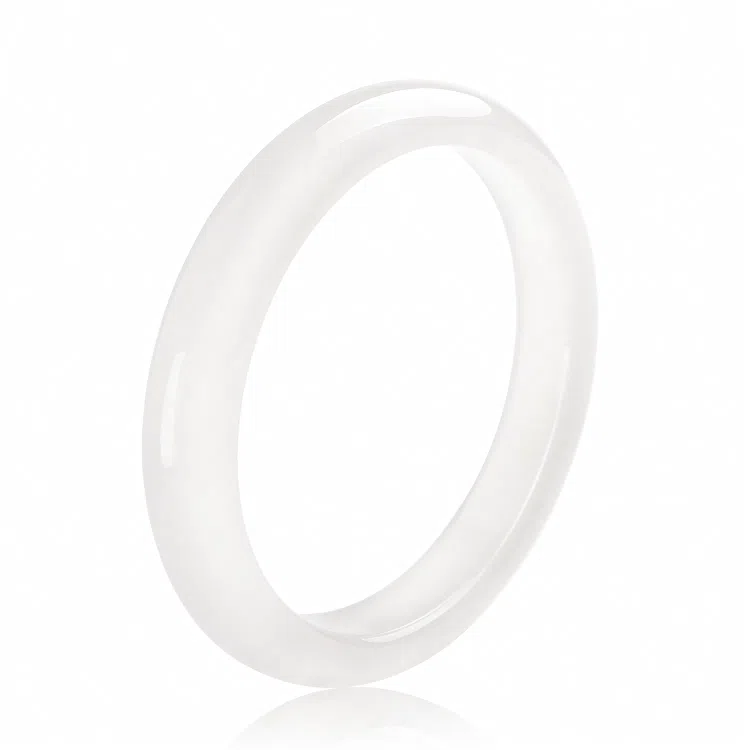 印象眸 【高品质顺丰直发】白月光新中式小众古色古香素圈宫廷风古典轻奢国风平安喜乐福气满满诸事顺利玉镯 玉髓 手镯 女款