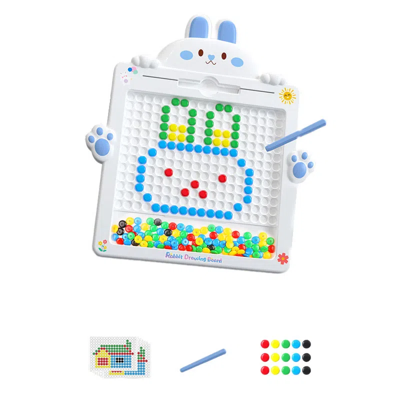 咕轹 兔子磁性运笔画板锻炼专注力思维启蒙磁性画板 早教益智玩具