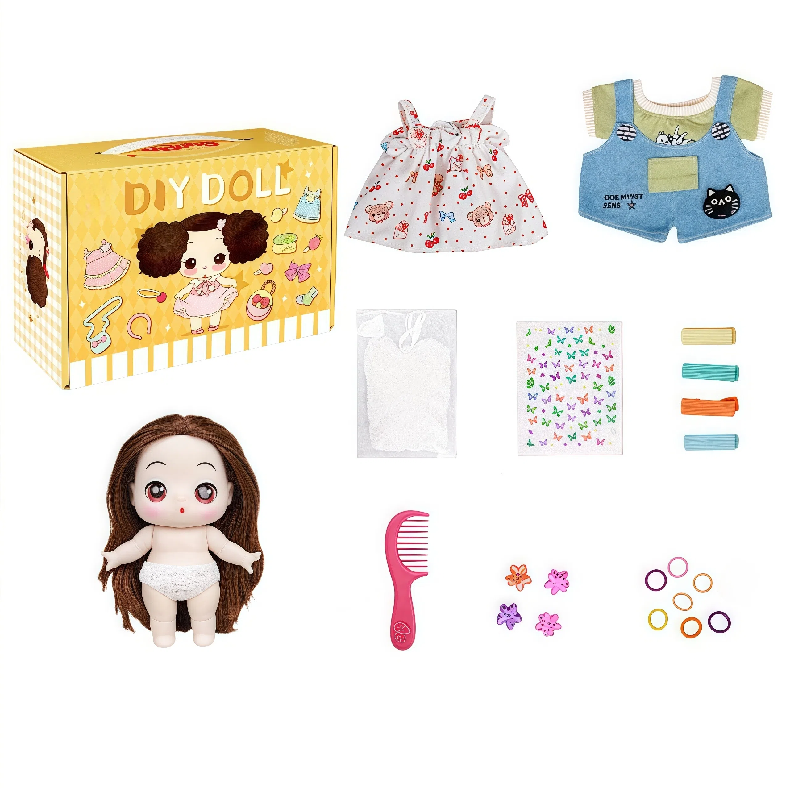 古欧 换装洋娃娃系列 棉花打扮 亲子互动 思维训练 早教益智玩具