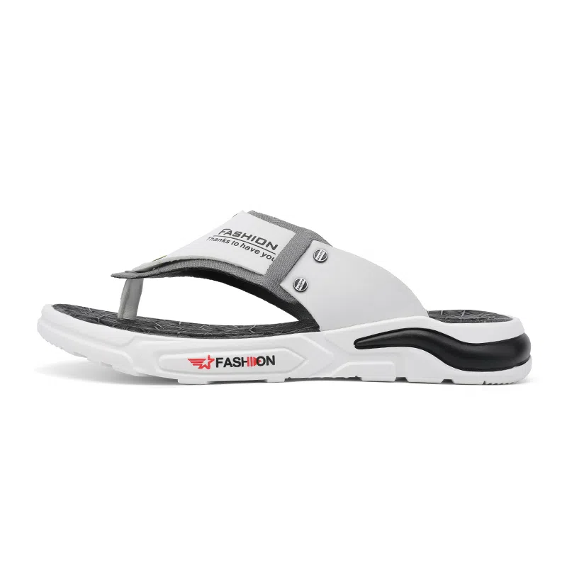 公牛魅力 百搭时尚 通勤潮流 橡胶底 防磨人字拖鞋 男款