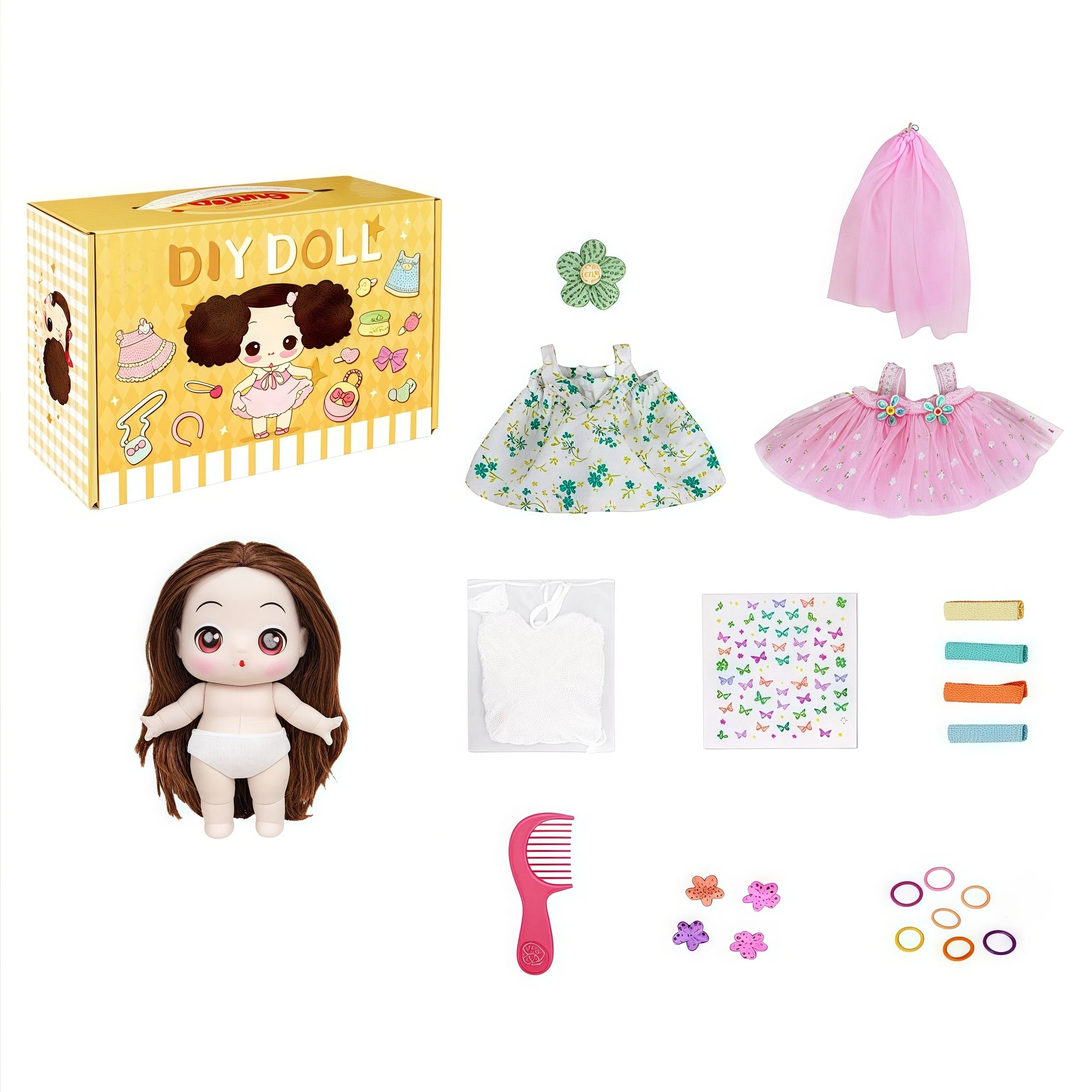 古欧 换装洋娃娃系列 棉花打扮 亲子互动 思维训练 早教益智玩具