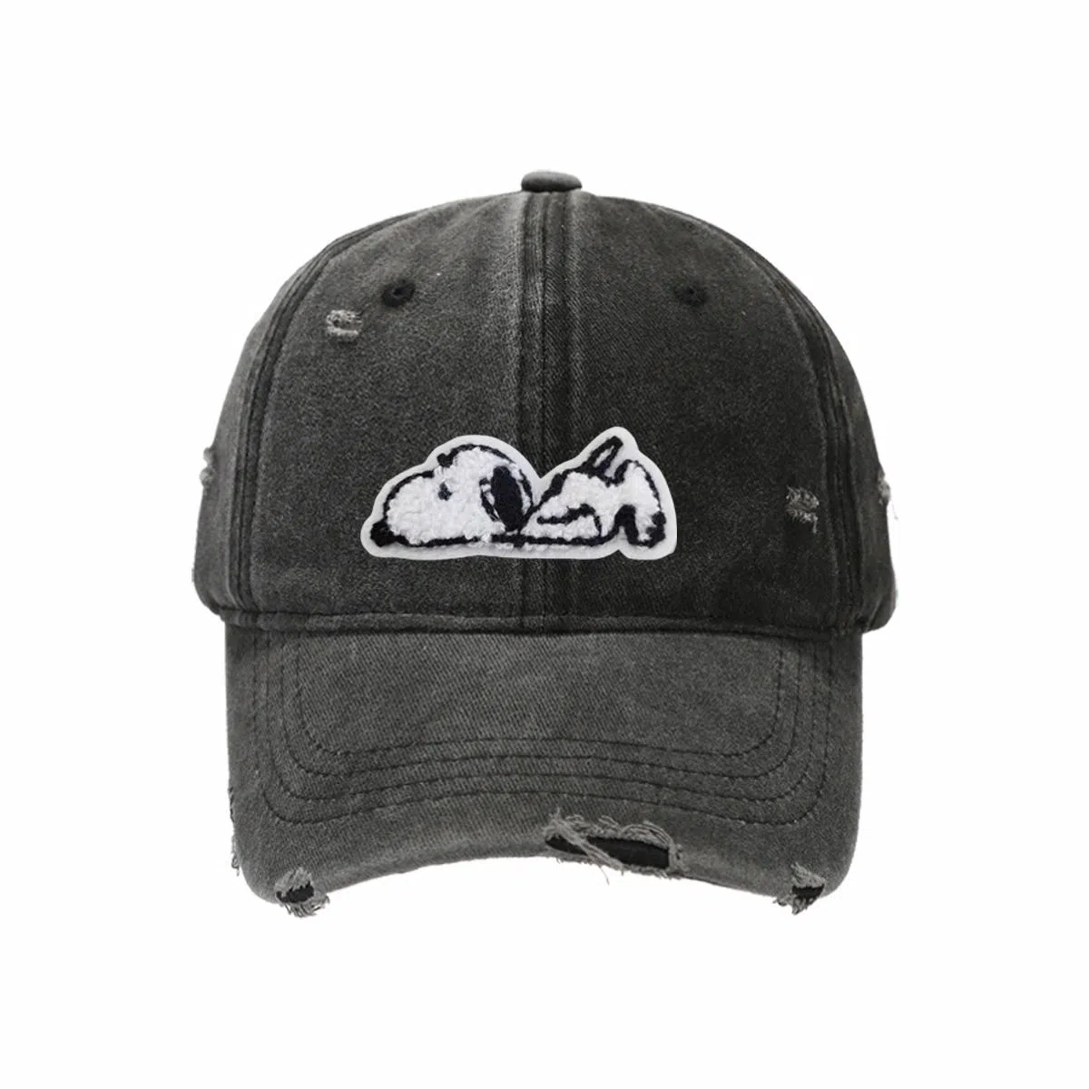 SNOOPY Vintage Washed Denim Cap