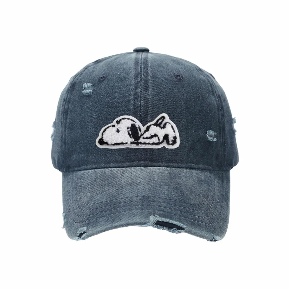 SNOOPY Vintage Washed Denim Cap