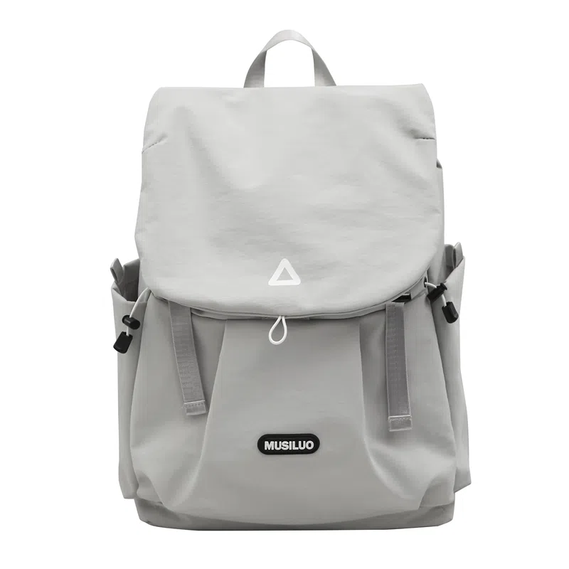 笛贝嘉 小众设计感撞色休闲旅行背包高级感 尼龙 双肩包 大号 男女同款情侣款 多色