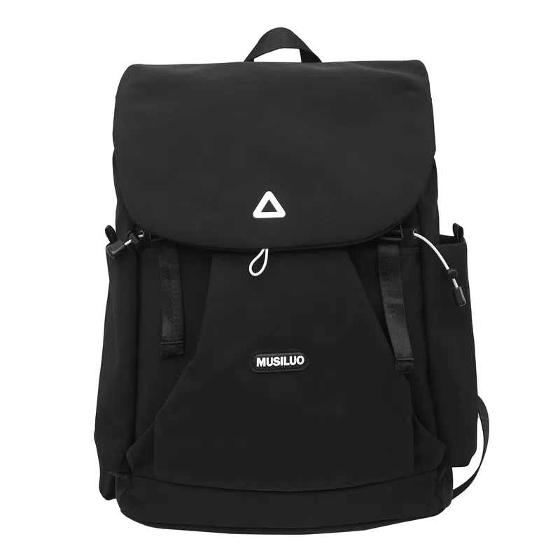 笛贝嘉 小众设计感撞色休闲旅行背包高级感 尼龙 双肩包 大号 男女同款情侣款 多色