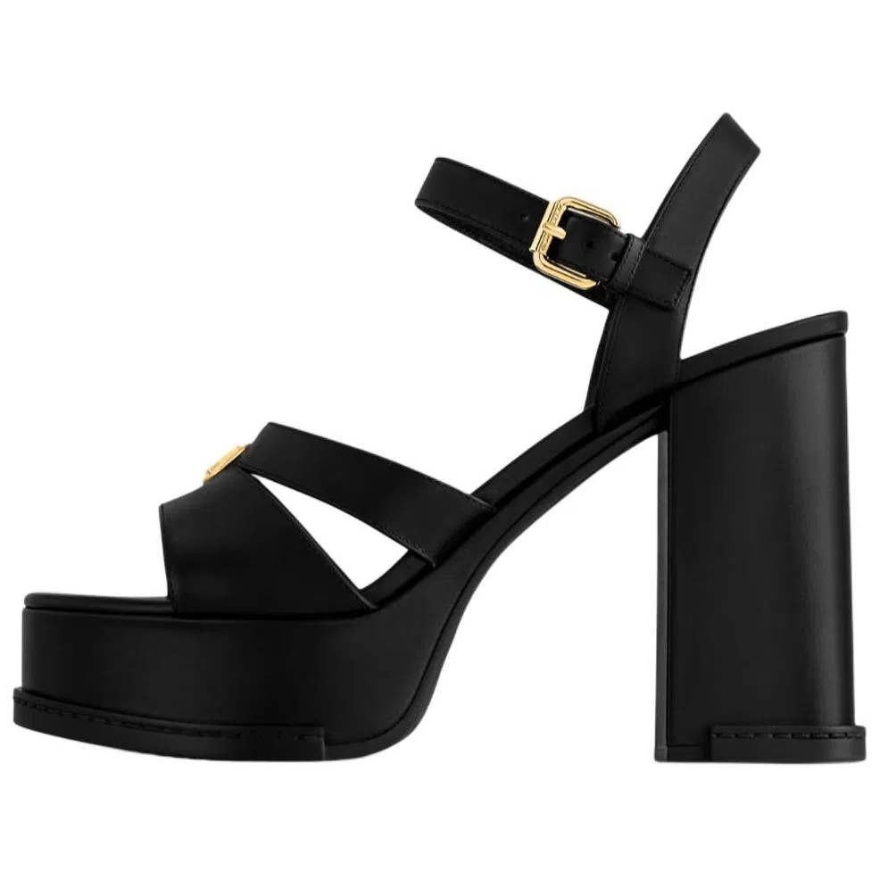 LOUIS VUITTON MAYA HEELED PLATFORM 7.5cm