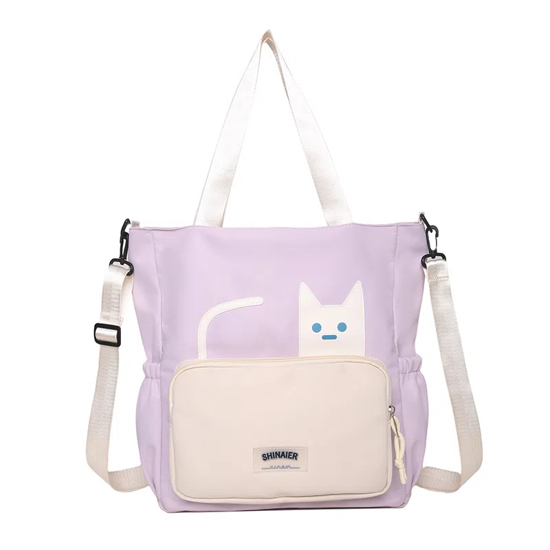 行途 小众可爱多功能流行通勤 尼龙 斜挎包 女款 多色