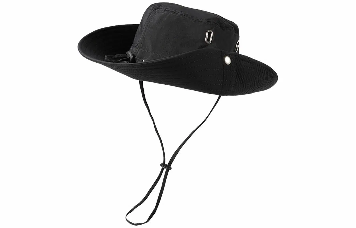 优幽兰 百搭休闲高级感大檐显脸小遮阳时尚小众设计感拼色户外登山帽防紫外线可调节 棉 防晒帽 男女同款情侣款