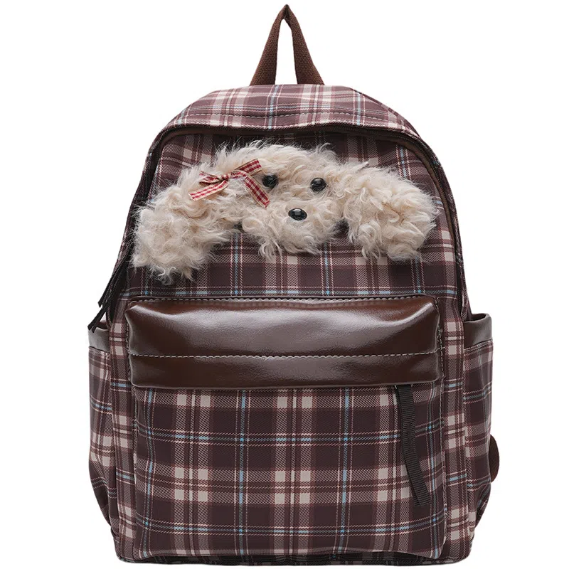 爱尔绅特 百搭休闲复古卡通时尚小众休闲简约日常时尚百搭 尼龙 双肩包 女款 多色