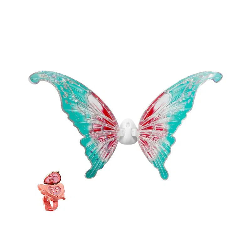 咕轹 小精灵电动翅膀音乐免安装发光天使蝴蝶翅膀背饰 玩具