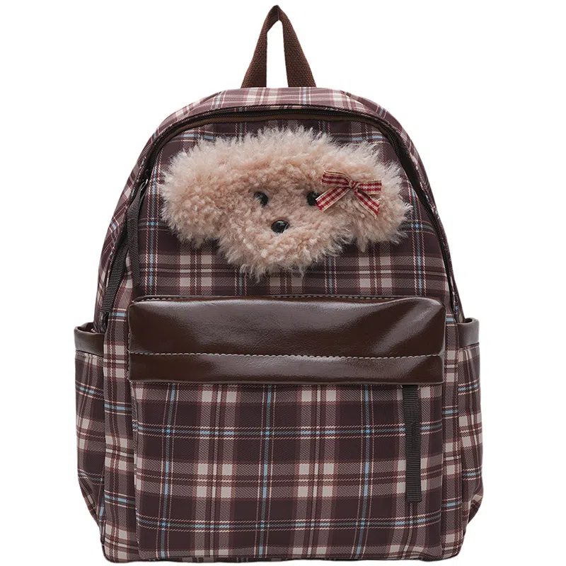 爱尔绅特 百搭休闲复古卡通时尚小众休闲简约日常时尚百搭 尼龙 双肩包 女款 多色