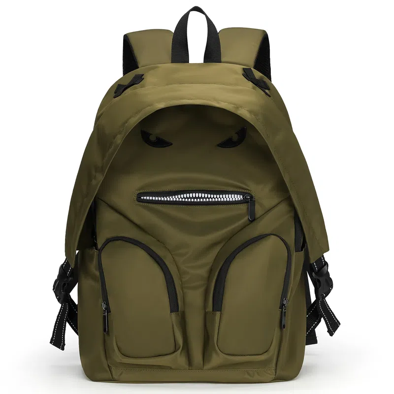 L&M Backpack Black/Olive Green