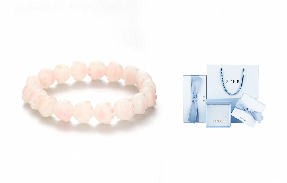 色菲尔 猫抓小清新招财纳福少女心 菩提 手串 女款 礼物 礼盒装