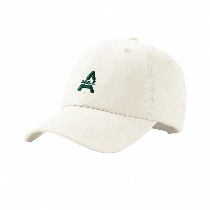 北极绒 复古高顶刺绣大头围显脸小字母时尚潮流遮阳 棉 鸭舌帽 男女同款情侣款