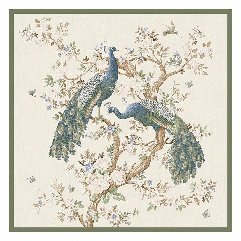 上海故事 茶颜悦色印花真丝高级感大方巾礼盒装 丝巾 女款