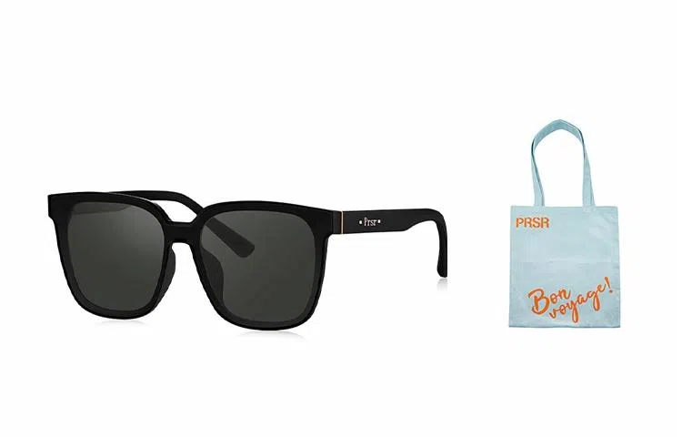 Prsr Black Sunglasses TR90 Square