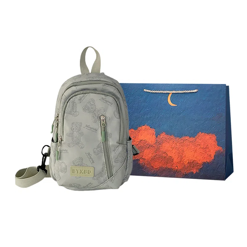 爱尔绅特 休闲轻便简约 尼龙 斜挎胸包 男女同款情侣款 白色/黑色/红色/紫色/绿色