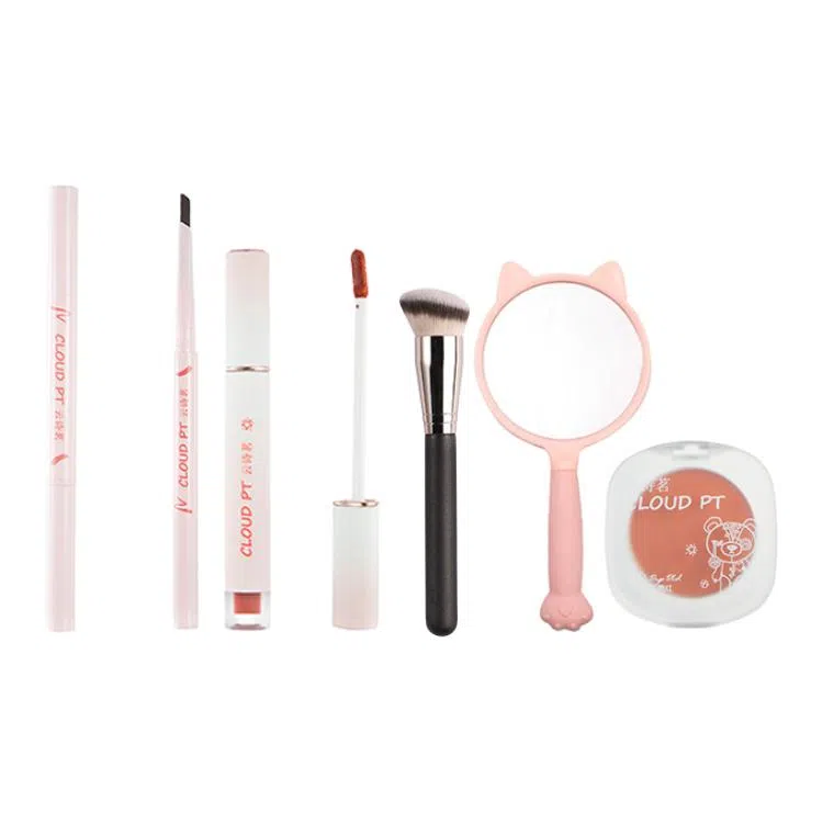 云诗茗 元气早八眼妆彩妆套装 不卡粉不脱妆修饰轮廓持久易上色气色自然