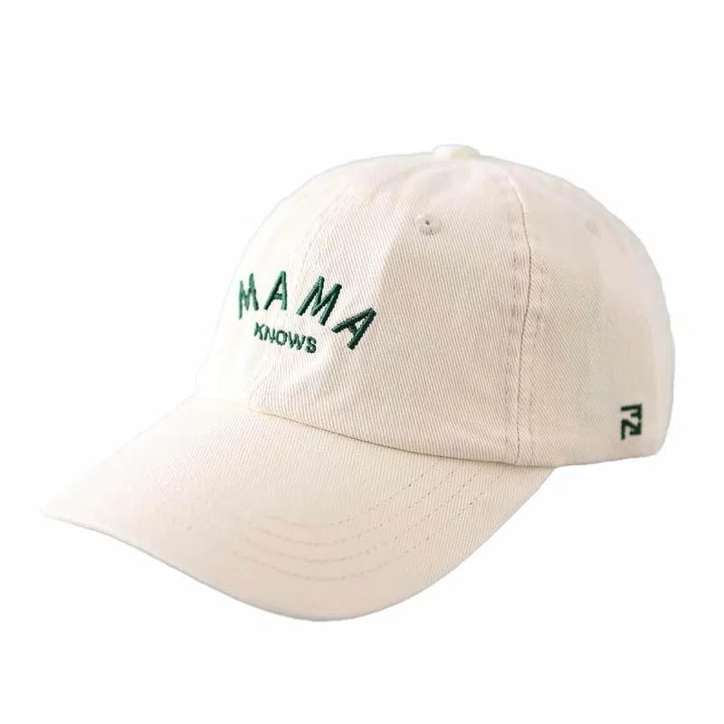 浪莎 日系百搭休闲软浅顶字母刺绣遮阳户外 棉 鸭舌帽 男女同款情侣款