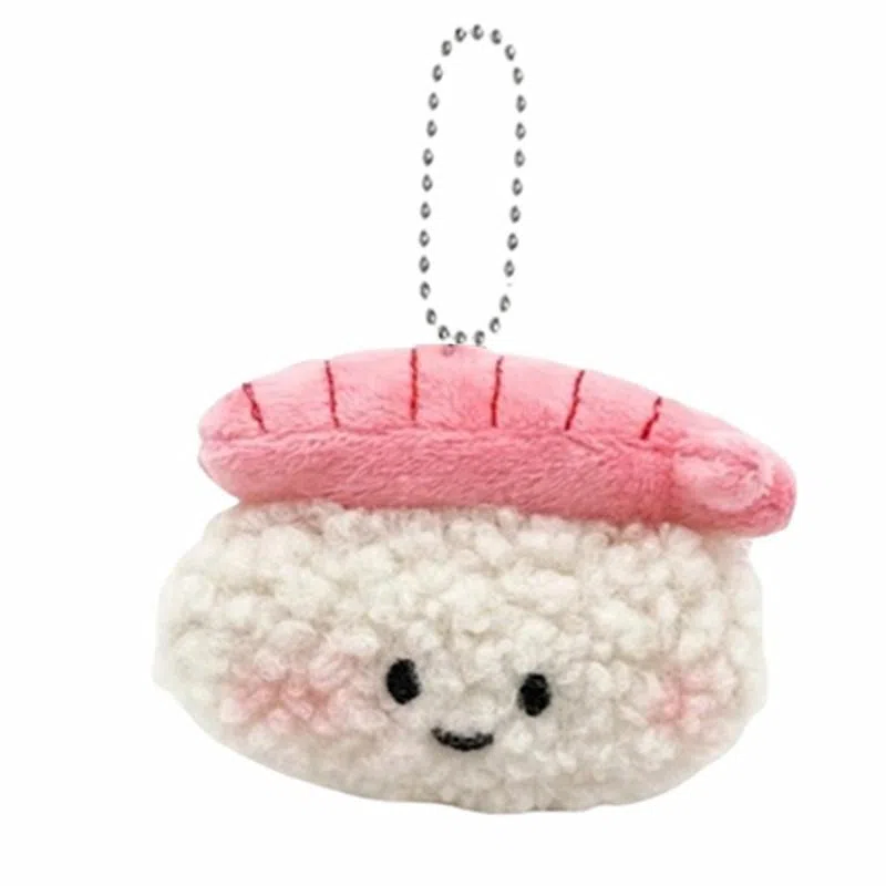 零界 可爱甜虾饭团寿司包包挂饰 创意卡通玩偶 毛绒 挂件 男女同款情侣款