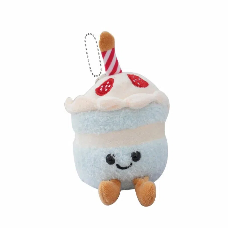 千桐 软萌生日蛋糕包包挂饰钥匙扣 创意卡通玩偶 毛绒 挂件 男女同款情侣款