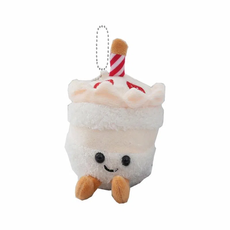 千桐 软萌生日蛋糕包包挂饰钥匙扣 创意卡通玩偶 毛绒 挂件 男女同款情侣款