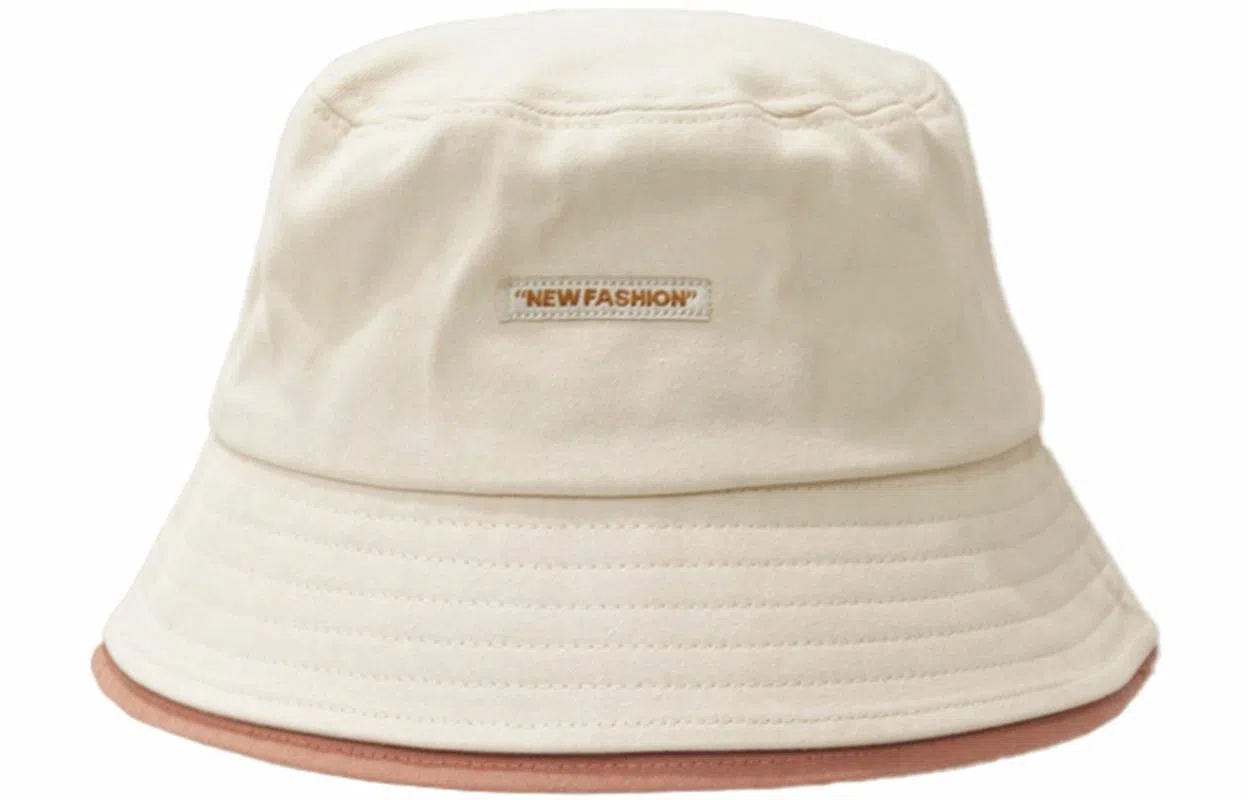 优幽兰 日系甜美拼色高级感显脸小遮阳帽休闲百搭户外出行防紫外线防晒帽素颜遮脸骑车可戴 棉 渔夫帽 女款