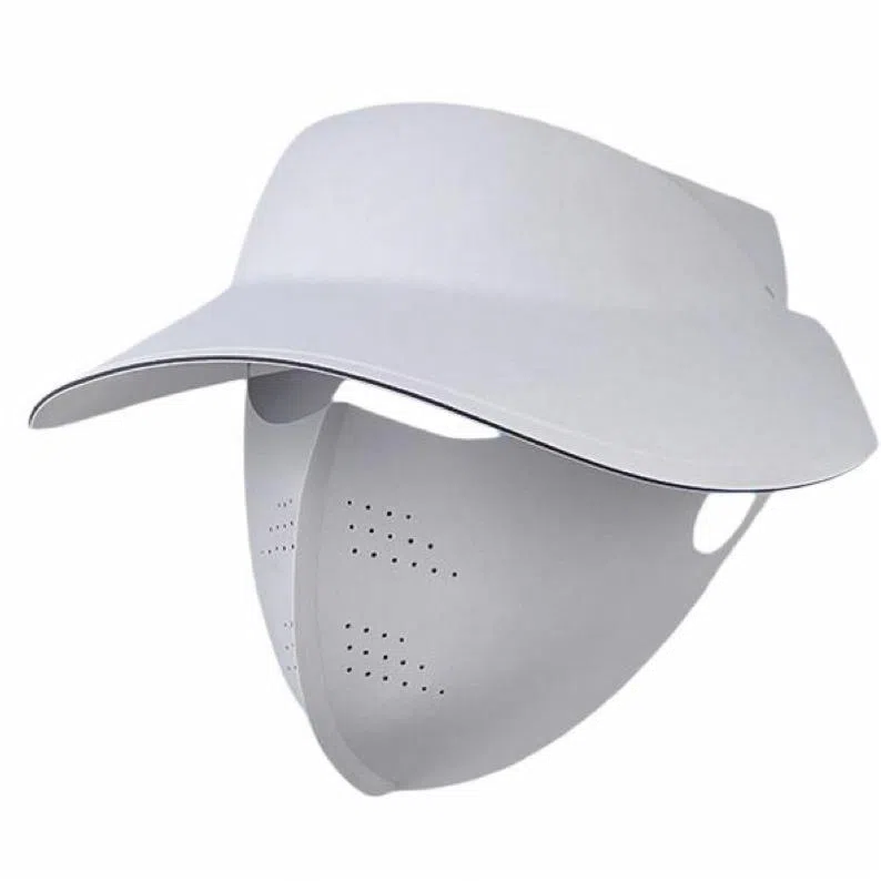 艾佳微 时尚大头围遮阳帽一体魔术贴可拆卸电动车上班 锦纶 防晒帽 男女同款情侣款