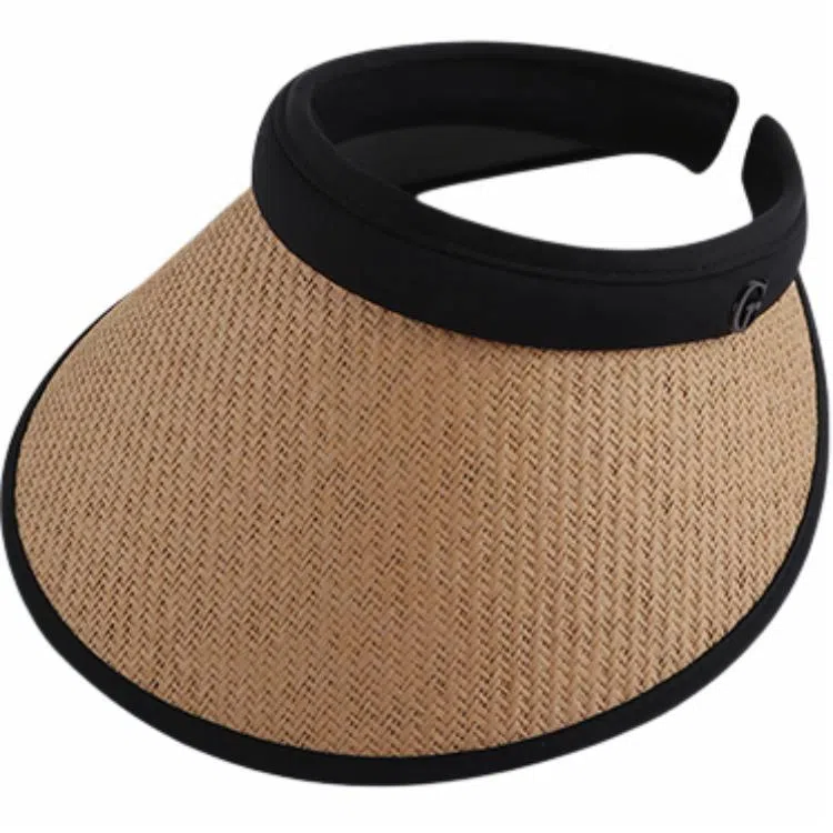 艾佳微 夏季日常大头围显脸小遮阳帽沙滩帽出行户外旅游多色 涤纶 防晒帽 男女同款情侣款