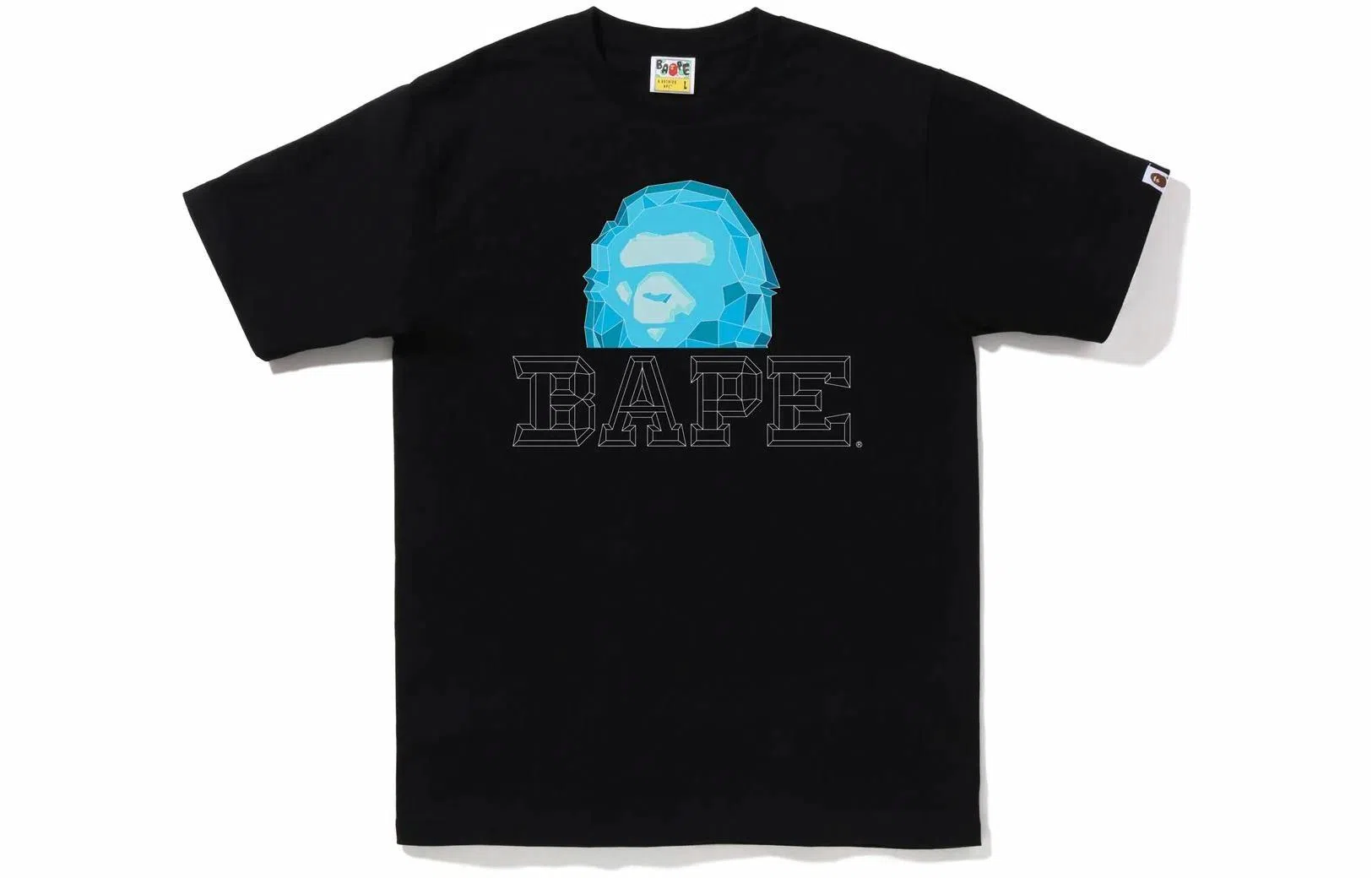 A BATHING APE Bape Polygon Ape Head Tee