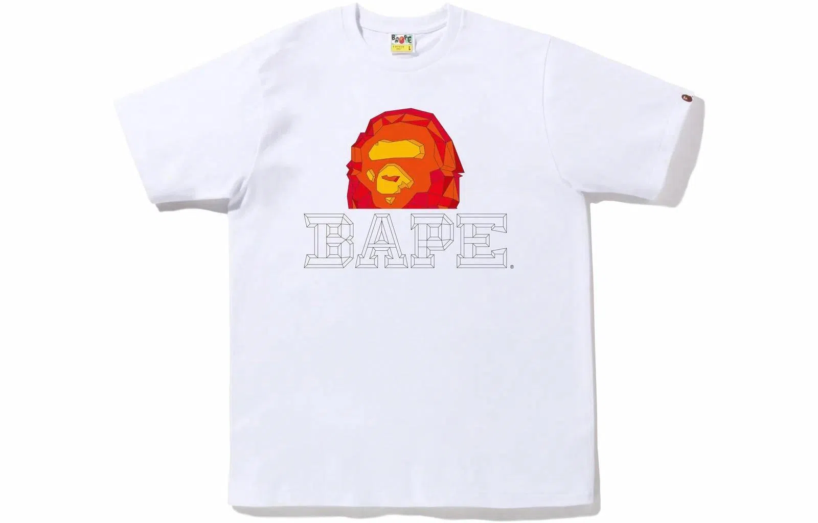 A BATHING APE Bape Polygon Ape Head Tee