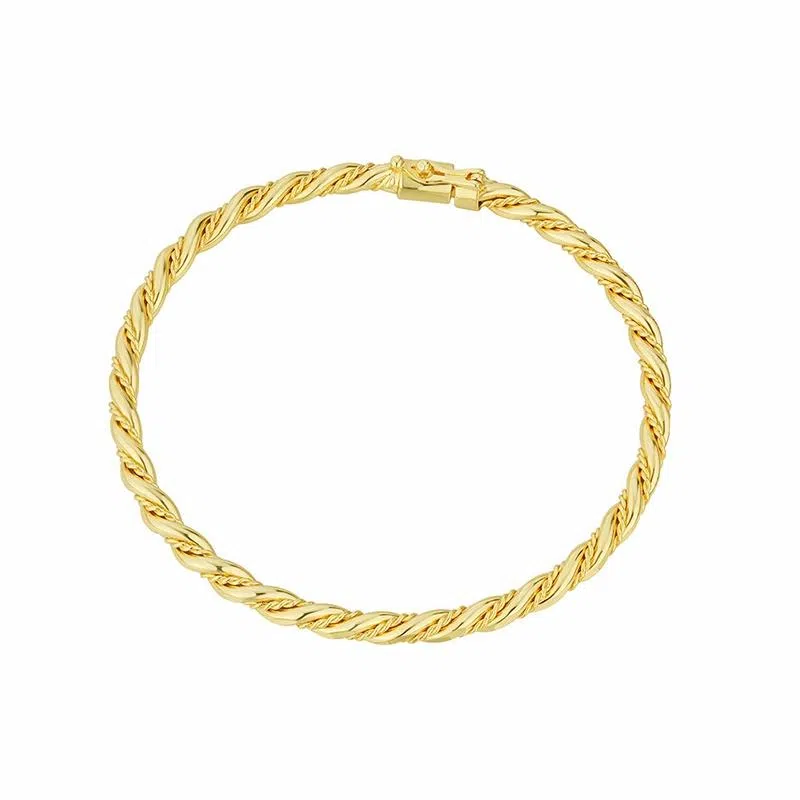 梵星饰季 麻花 新中式国潮时尚简约缠绵开口小众设计 日常通勤百搭 合金 手镯 女款