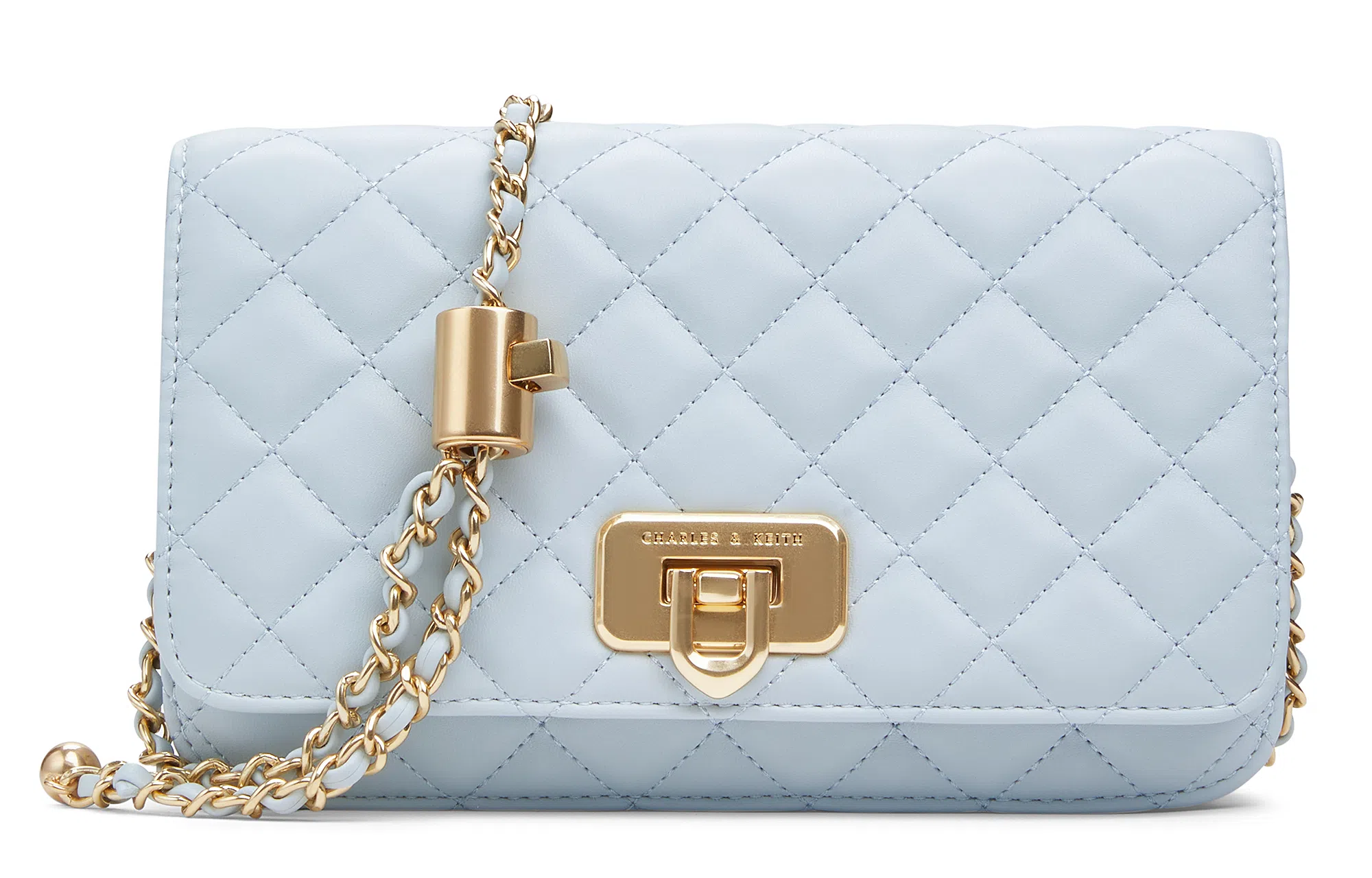 CHARLES&KEITH Quilted Chain Bag Small