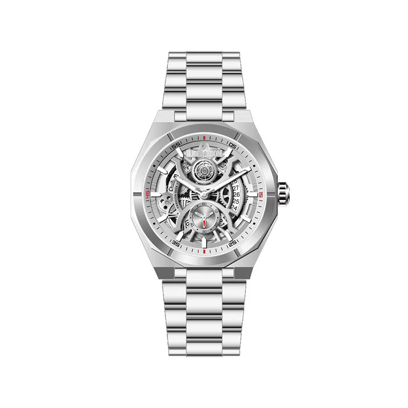 LIBER AEDON Trendy Quartz Steel Strap Black Dial