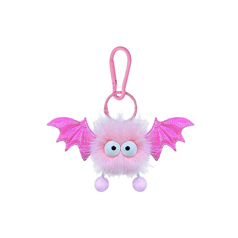 一点潮玩 奶凶小恶魔 蝙蝠钥匙扣 书包挂饰  玩偶 毛绒挂件