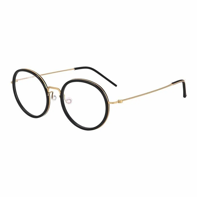 【可配度数】 佐川 时尚复古镜框 遮脸显瘦素颜神器 超轻钛架 可配防蓝光变色 钛 圆形 光学镜架 男女同款情侣款