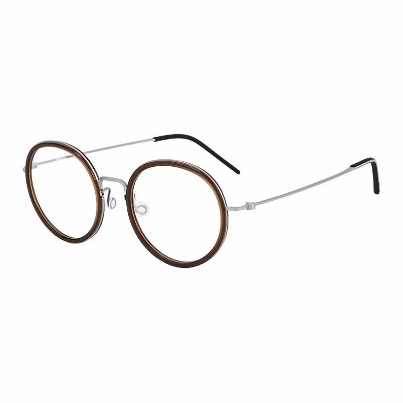 【可配度数】 佐川 时尚复古镜框 遮脸显瘦素颜神器 超轻钛架 可配防蓝光变色 钛 圆形 光学镜架 男女同款情侣款