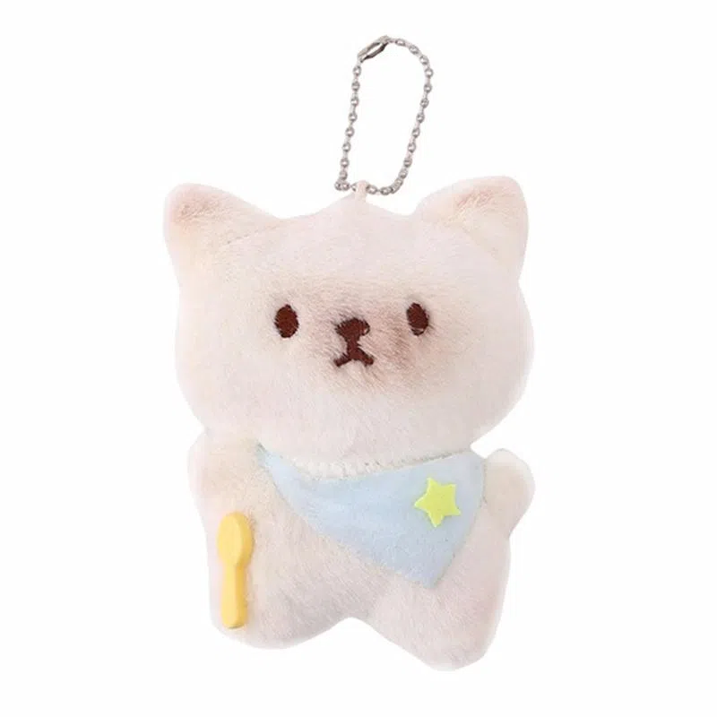 千桐 可爱呆萌干干小熊小猫咪  手机绳钥匙扣 行李箱 卡通玩偶 毛绒 挂件 男女同款情侣款