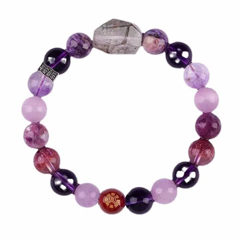 玺璎 九紫离火五行多宝补火#好运天然 紫水晶 手串 女款