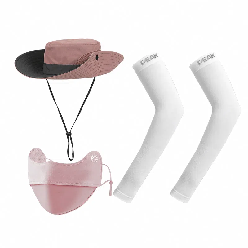 匹克 时尚简约两用防晒登山 聚酯纤维 渔夫帽 男女同款情侣款