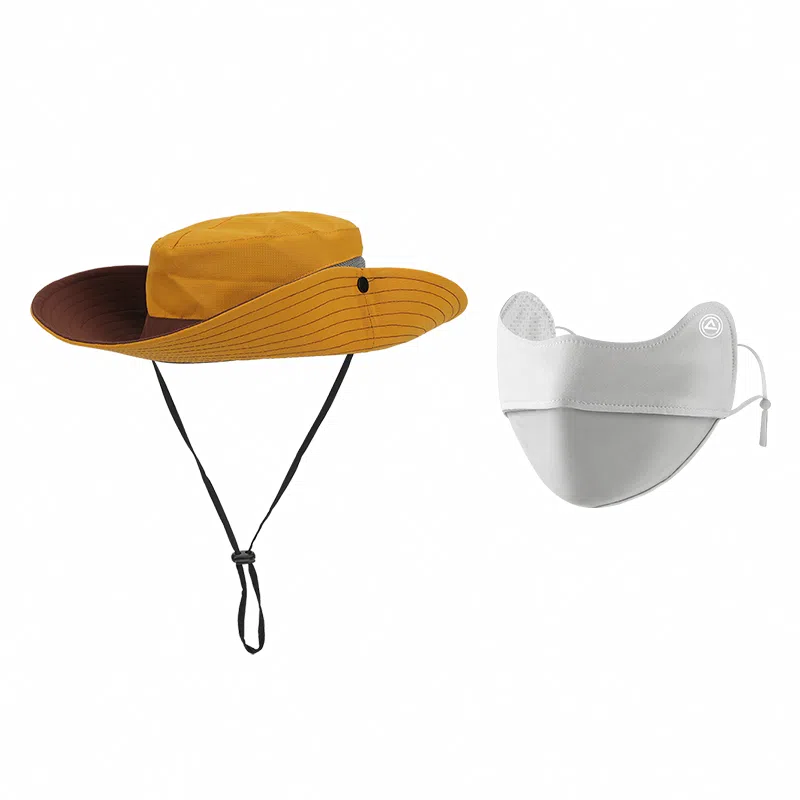 匹克 时尚简约两用防晒登山 聚酯纤维 渔夫帽 男女同款情侣款